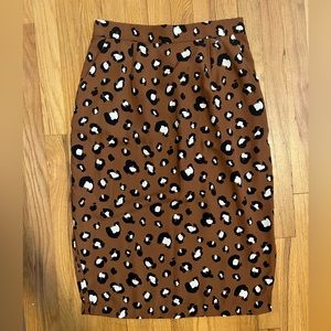 The Pink Box (local boutique) High Waist Leopard Print Skirt
